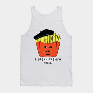 I Speak French (Fries) - Funny Pun Tank Top